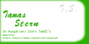 tamas stern business card